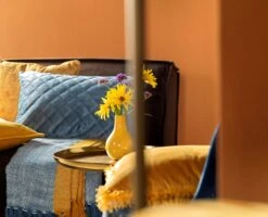 NIELS - Kussenhoes Velvet Provincial Blue 40x60 Cm - Blauw - Exclusief Binnenkussen -Dutch Decor 1200x972