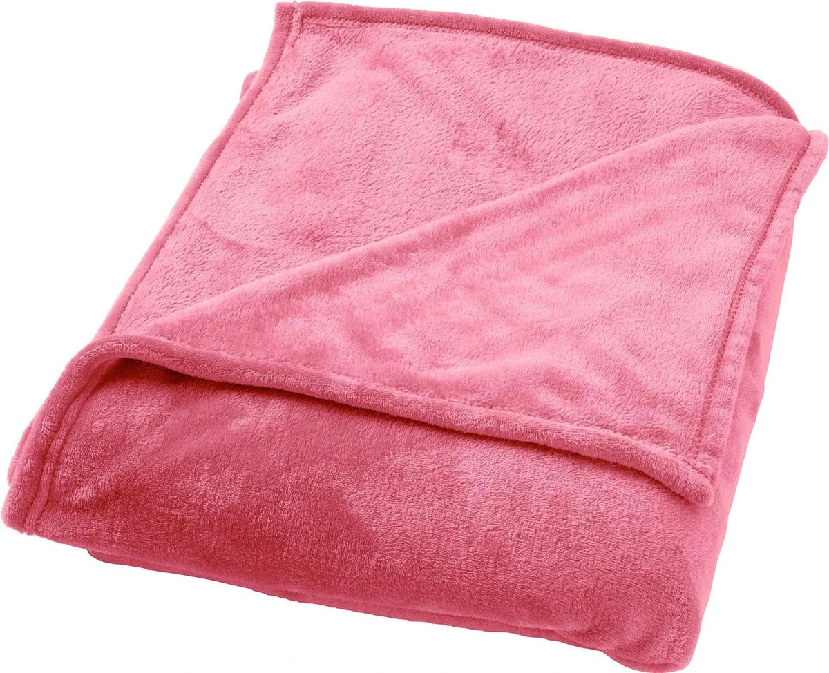 Dutch Decor - BILLY - Plaid Flannel Fleece 150x200 Cm - Dusty Rose - Roze - Superzacht - Deken 3 Dutch Decor - BILLY - Plaid Flannel Fleece 150x200 Cm - Dusty Rose - Roze - Superzacht - Deken - Afbeelding 3