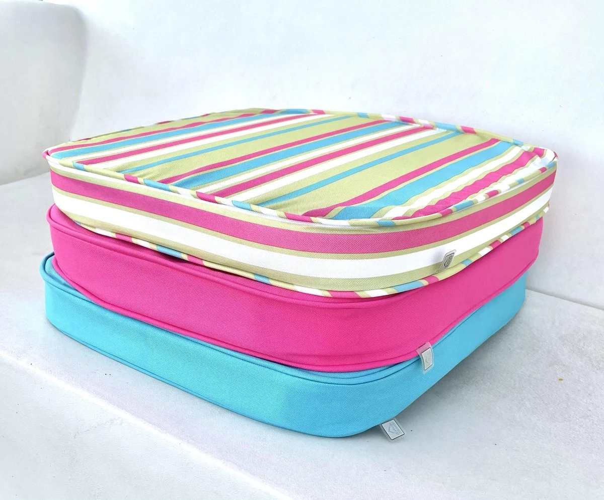 Dutch Decor - SUNNY - Stoelkussen Aqua 44x46x5 Cm - Model PK1 - Zitkussen 4 Dutch Decor - SUNNY - Stoelkussen Aqua 44x46x5 Cm - Model PK1 - Zitkussen - Afbeelding 4