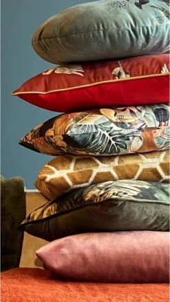 BABEL - Sierkussen Velvet Chive 45x45 Cm - Groen - Inclusief Binnenvulling -Dutch Decor 677x1200