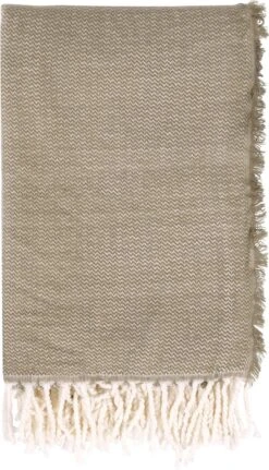 Dutch Decor - DANI - Plaid 130x170 Cm - Olijf Groen - Deken -Dutch Decor 688x1200