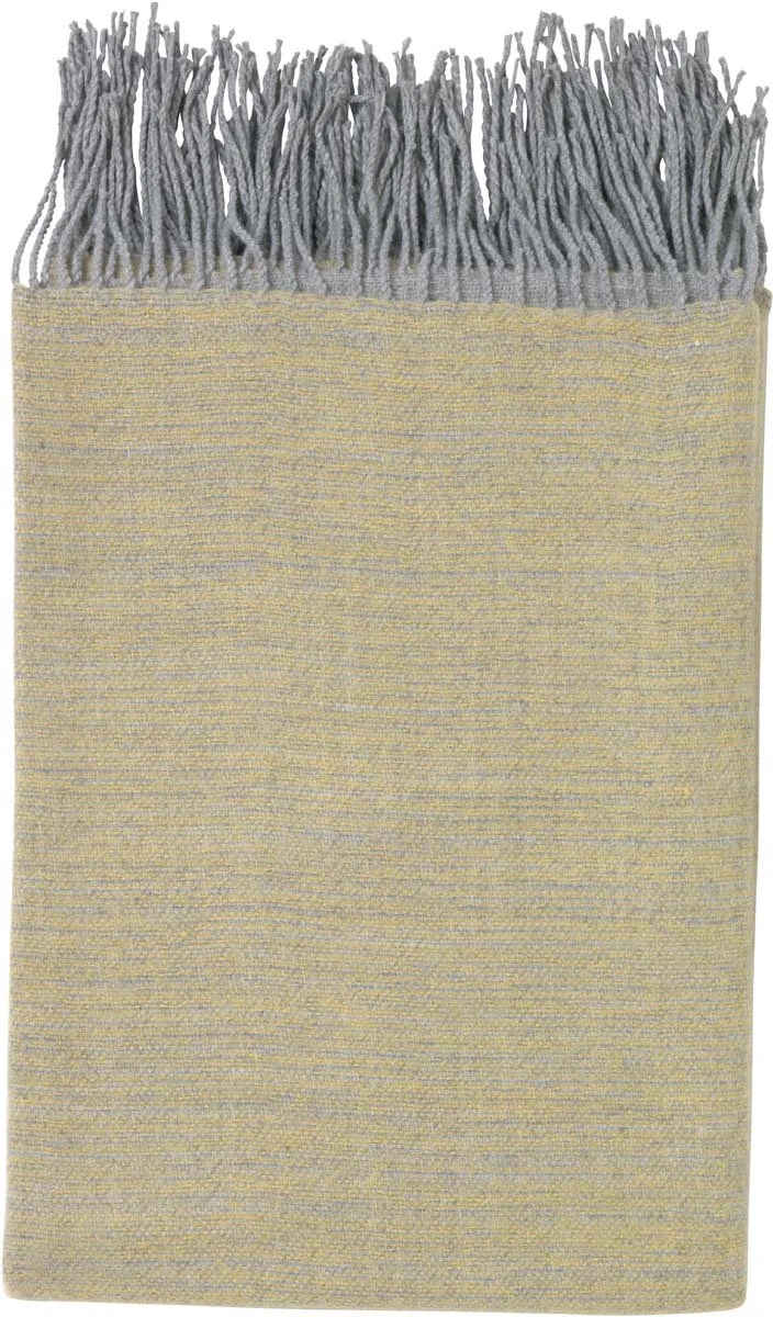 Dutch Decor - FONS - Plaid 130x180 Cm - Oker - Geel - Grijs - Franjes - Deken 2 Dutch Decor - FONS - Plaid 130x180 Cm - Oker - Geel - Grijs - Franjes - Deken - Afbeelding 2
