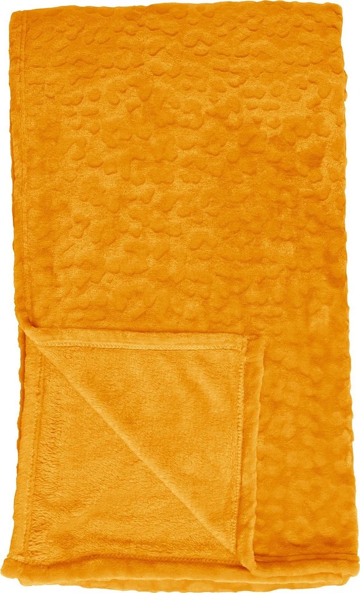 Dutch Decor - CHESTER - Plaid Van Fleece 150x200 Cm Golden Glow - Geel - Deken 1 Dutch Decor - CHESTER - Plaid Van Fleece 150x200 Cm Golden Glow - Geel - Deken