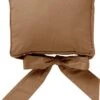 Dutch Decor - JAVAAN - Stoelkussen Met Lint Tobacco Brown 45x45 Cm - Bruin - Zitkussen