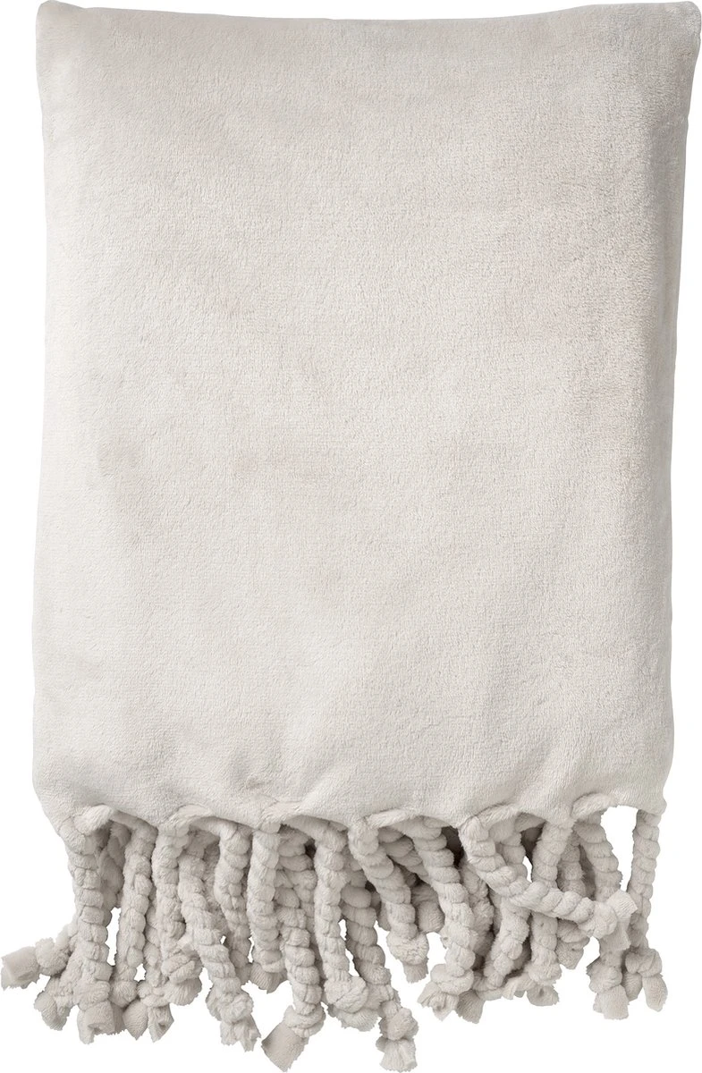 Dutch Decor - FLORIJN - Plaid Fleece 150x200 Cm - Snow White - Wit - Superzacht - Met Franjes - Deken 1 Dutch Decor - FLORIJN - Plaid Fleece 150x200 Cm - Snow White - Wit - Superzacht - Met Franjes - Deken