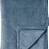 Dutch Decor - HARVEY - Plaid Fleece 150x200 Cm - Provincial Blue - Blauw - Superzacht - Deken