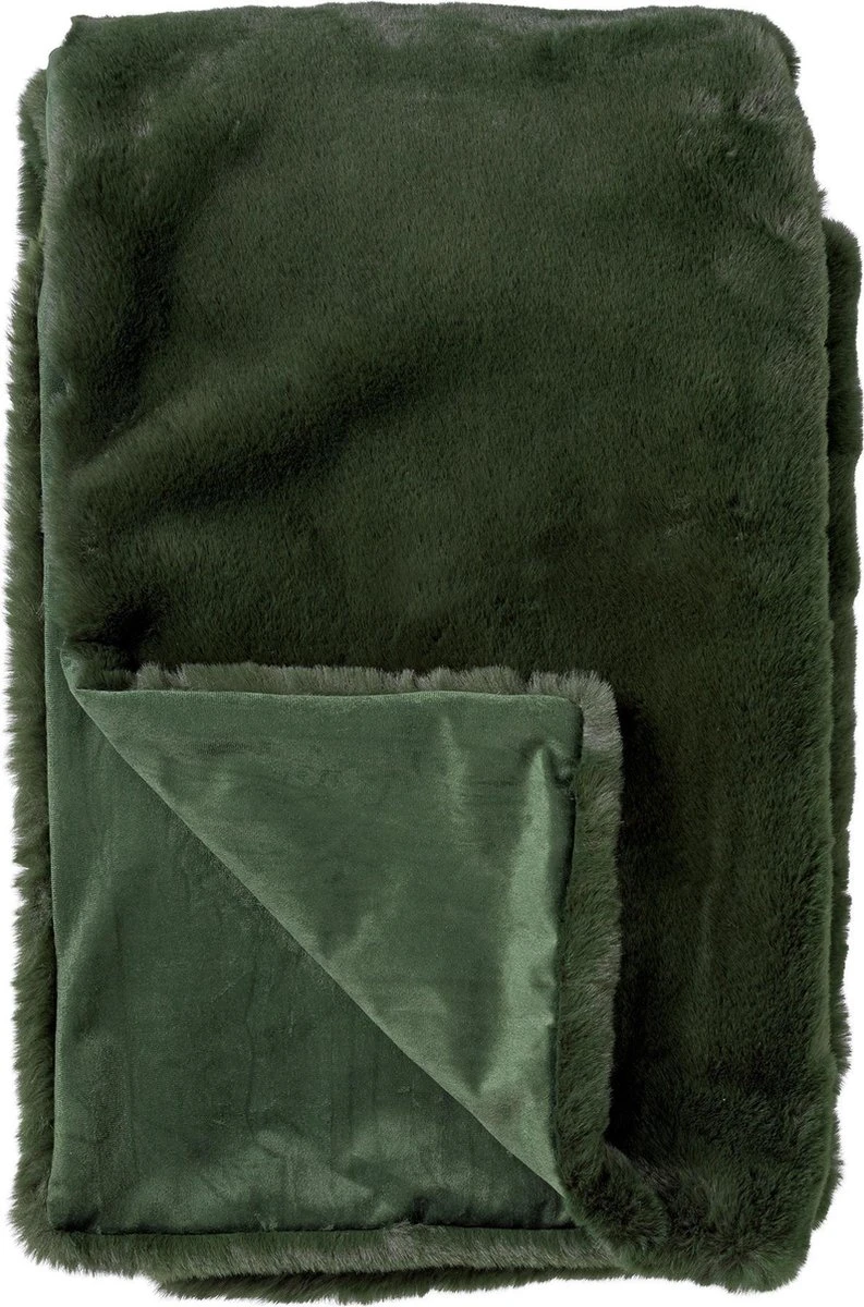 Dutch Decor - ZINZI - Plaid Unikleur 140x180 Cm Mountain View - Groen - Deken 1 Dutch Decor - ZINZI - Plaid Unikleur 140x180 Cm Mountain View - Groen - Deken