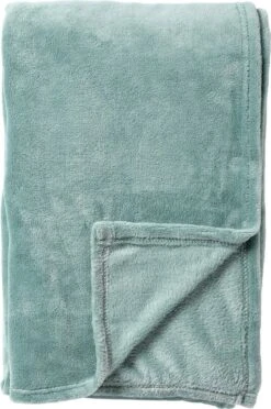 Dutch Decor - HARVEY - Plaid Fleece 150x200 Cm - Jadeite - Lichtgroen - Superzacht - Deken