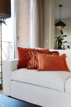 REBEL - Kussenhoes Velvet 30x50 Cm Potters Clay - Oranje - Exclusief Binnenkussen -Dutch Decor 800x1200 13