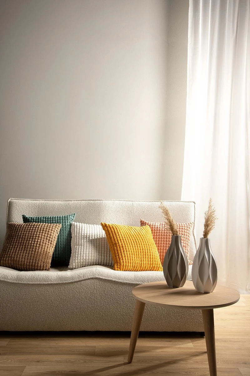 ROME - Sierkussen Uni 45x45 Cm - Raven - Zwart - Inclusief Binnenvulling 4 ROME - Sierkussen Uni 45x45 Cm - Raven - Zwart - Inclusief Binnenvulling - Afbeelding 4