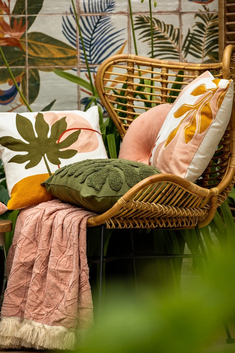 Dutch Decor - MAYBEL - Plaid 140x180 Cm Muted Clay - Roze - Deken 2 Dutch Decor - MAYBEL - Plaid 140x180 Cm Muted Clay - Roze - Deken - Afbeelding 2