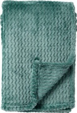 VOORDEELSET - Sierkussen Livia 45x45 Cm - Sierkussen Livia 40x60 Cm - Plaid Mara - Jadeite & Sagebrush Green - Set Van 3 Stuks - Ice Ice Baby - Inclusief Binnenvulling -Dutch Decor 823x1200