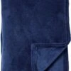 Dutch Decor - HARVEY - Plaid Fleece 150x200 Cm - Insignia Blue - Donkerblauw - Superzacht - Deken