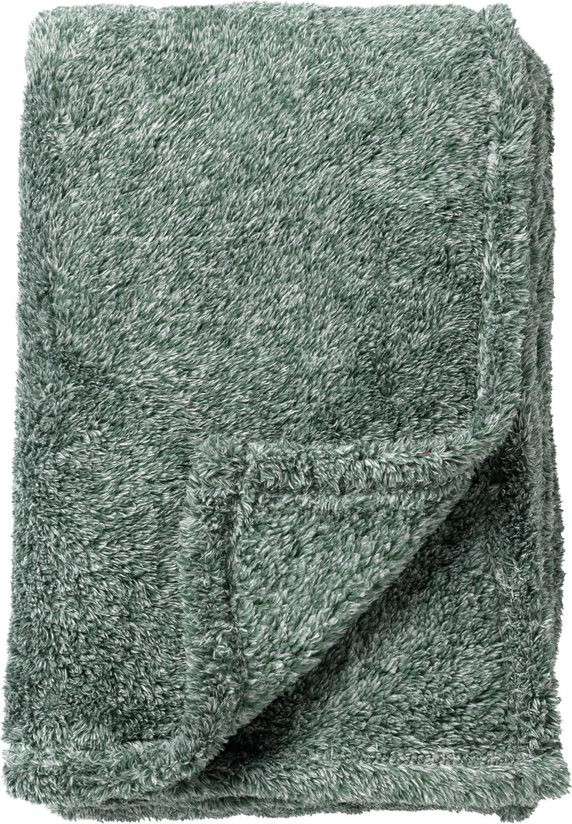 Dutch Decor - OSCAR - Plaid Mountain View 140x180 Cm - Groen - Deken 1 Dutch Decor - OSCAR - Plaid Mountain View 140x180 Cm - Groen - Deken