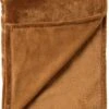 Dutch Decor - BILLY - Plaid Flannel Fleece 150x200 Cm - Tobacco Brow - Bruin - Superzacht - Deken