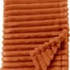 Dutch Decor - RICKY - Plaid 150x200 Cm Potters Clay - Oranje - Deken