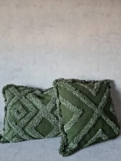 BOHO - Sierkussen Van Katoen 40x60 Cm Chive - Groen - Inclusief Binnenvulling -Dutch Decor 899x1200 5