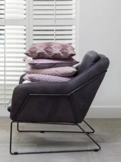 ROLF - Kussenhoes 45x45 Cm - Lila - Paars - Pasteltint - Effen Dessin - Met Rits -Dutch Decor 900x1200 10