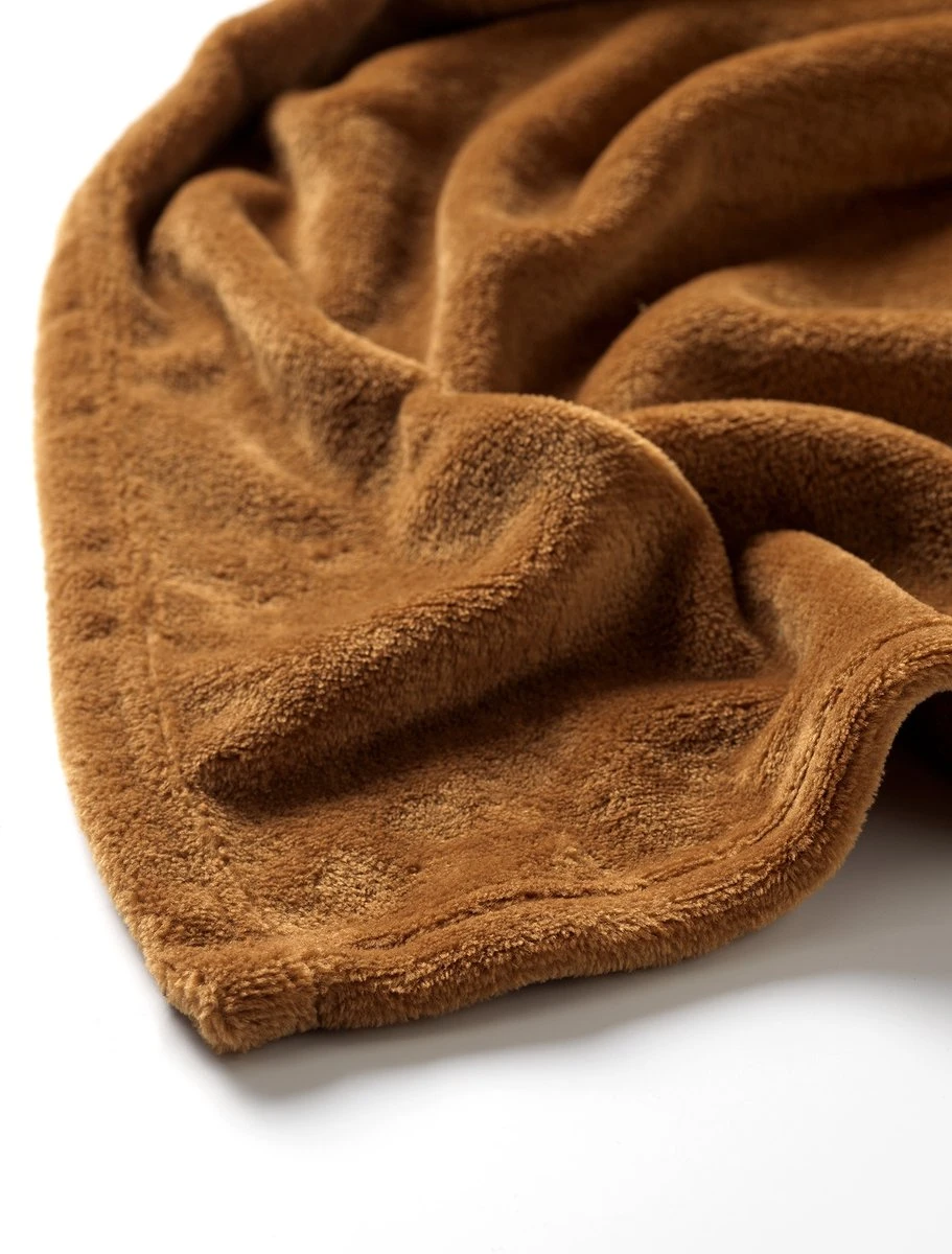 Dutch Decor - BILLY - Plaid Flannel Fleece 150x200 Cm - Tobacco Brow - Bruin - Superzacht - Deken 6 Dutch Decor - BILLY - Plaid Flannel Fleece 150x200 Cm - Tobacco Brow - Bruin - Superzacht - Deken - Afbeelding 6