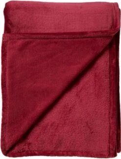 Dutch Decor - CHARLIE - Plaid Flannel Fleece XL - 200x220 Cm - Merlot - Rood - Deken -Dutch Decor 913x1200 1