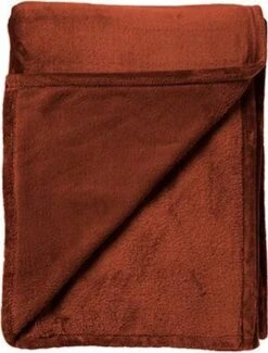 Dutch Decor - BILLY - Plaid Flannel Fleece 150x200 Cm - Potters Clay - Oranje - Superzacht - Deken -Dutch Decor 913x1200 2