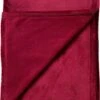 Dutch Decor - CHARLIE - Plaid Flannel Fleece XL - 200x220 Cm - Red Plum - Roze - Deken