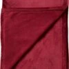 Dutch Decor - CHARLIE - Plaid Flannel Fleece XL - 200x220 Cm - Merlot - Rood - Deken