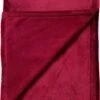 Dutch Decor - BILLY - Plaid Flannel Fleece 150x200 Cm - Red Plum - Roze - Superzacht - Deken
