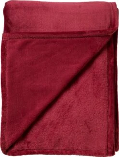 Dutch Decor - BILLY - Plaid Flannel Fleece 150x200 Cm - Merlot - Rood - Superzacht - Deken -Dutch Decor 916x1200 8