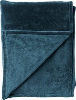 Dutch Decor - CHARLIE - Plaid Flannel Fleece XL - 200x220 Cm - Provincial Blue - Blauw - Deken -Dutch Decor 917x1200 1