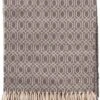 Dutch Decor - ELODIE - Plaid 140x180 Cm - Charcoal Gray - Taupe / Grijs / Beige - Geometrisch Patroon - Franjes - Deken