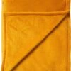 Dutch Decor - CHARLIE - Plaid Flannel Fleece XL - 200x220 Cm - Golden Glow - Geel - Deken