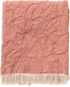 Dutch Decor - FLORINE - Plaid 140x180 Cm Muted Clay - Roze - Deken